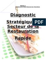 Diagnostic Stratégique: Secteur de La Restauration Rapide: Master 2 Gestion Des Compétences Et Des Ressources Humaines