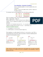 Parallelism in Algorithms - Bernstein's Conditions