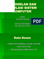 Pemodelan Dan Simulasi Sistem Komputer