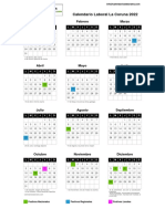 Calendario Laboral Coruña 2022