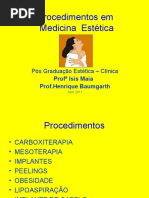 Procedimentos em Medicina Estética