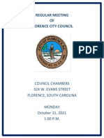 Florence City Council Complete Agenda 10-11-21