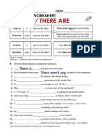 There Is / There Are: Grammar Worksheet