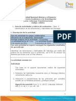 Guía de Actividades y Rúbrica de Evaluación - Unidad 2 - Paso 3 - Identificación de Las Dimensiones y Habilidades Del Liderazgo