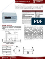 Manual Medidor de KWH Dts353 TC Sibratec