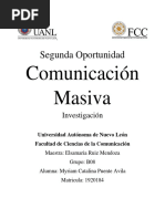 Investigacion de Las Teorias de La Comunicacion Comunicacion Masiva