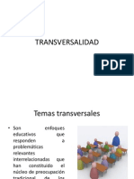 Presentación de TRANSVERSALIDAD