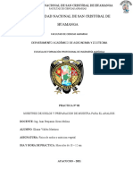 Practica N°2 Muestreo de Suelos y Preparacion de La Muestra para El Analisis