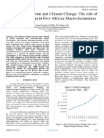 Ecological Footprint and Climate Change The Role of Gas Consumption in Five African Macro Economies