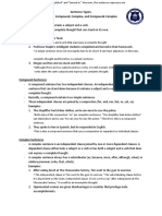 Sentence Types: Simple, Compound, Complex, and Compound-Complex