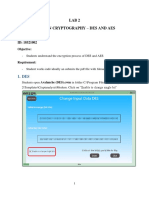 Lab 2 Modern Cryptography - Des And Aes: Name: Bùi Tấn Lộc ID: 18521002