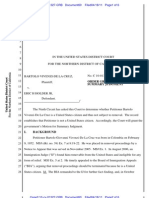 Vivenzi-De La Cruz v. Holder Immigration MSJ