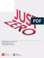 Just Zero - 2021 Report of The UK Financing A Just Transition Alliance