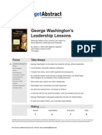 George Washington's Leadership Lessons: Focus Take-Aways