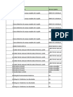 Relaciones de Equipos Inspeccionados