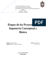 Etapas de La Ingeniera Conceptual y Básica