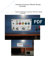 High Frequency Function Generator With The Maxim MAX038