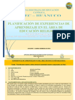 Experiencia de Aprendizaje #1 y 2 de 3°4°5°