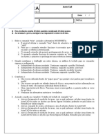 Avaliação Pesquisa - Autocad - 2D