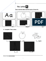 Alphabet Worksheets: 1 Listen and Repeat. Then Read The Letter and The Words. (Track 01)