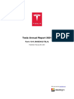 Tesla Annual Report 2021: Form 10-K (NASDAQ:TSLA)