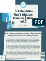 M5L2: Revolution, Rizal's Trial, and Execution - While Task 2