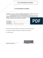 Acta Transferencia Documental