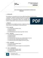 Relatório Técnico Do Levantamento de Equipamentos Elétricos em Operação