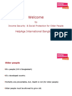 Welcome: Income Security & Social Protection For Older People