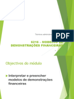 6216 Modelos de Demonstracoes Financeiras