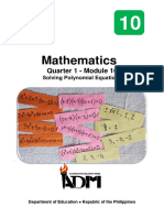 Mathematics: Quarter 1 - Module 16