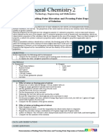 General Chemistry2: Determination Ofboiling Point Elevation and Freezing Point Depression of Solution