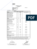 Certificado de Calidad - Cemento