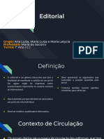 Trabalho de Redação - Editorial