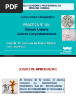 PRACTICA 4. Género Listeria y Corynebacterium