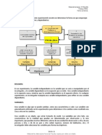 Variables Dependientes e Independientes