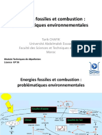 Energies Fossiles Et Combustion: Problématiques Environnementales