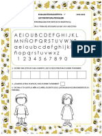 1° Evaluación Diagnóstica PDF de Lectoescritura Pronalees Cecy 2019-2020