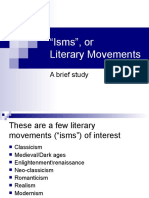 "Isms", or Literary Movements: A Brief Study