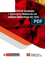 Reglamento de Seguridad y Salud en El Trabajo de Los Obreros Municipales