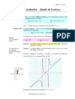 Fiche Methodes Etude de Fonctions 1