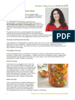 Lacto-Fermentation Formulas Cheat Sheet Traditional Cooking School by GNOWFGLINS