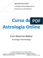 APOSTILA Resumida CURSO ASTROLOGIA ONLINE - Maurício Bakkar