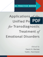 Applications of The Unified Protocol For Transdiagnostic Treatment of Emotional Disorders by Barlow, David H. Farchione, Todd J.