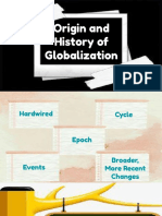 Origin and History of Globalization