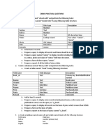 Dbms-Practical Questions