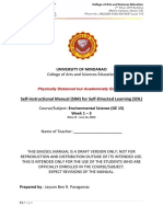 University of Mindanao: Self-Instructional Manual (SIM) For Self-Directed Learning (SDL)