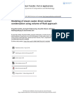 Modeling of Steam Water Direct Contact Condensation Using Volume of Fluid Approach