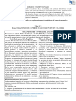 Taller Constitucional N°3 - ORGANISMOS DE CONTROL DE LA CORRUPCIÓN