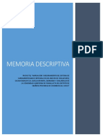 Memoria Descriptiva Pumallacta